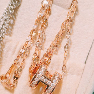 14k 양면 이쁜목걸이 로즈골드 금값이하초특가 이미지