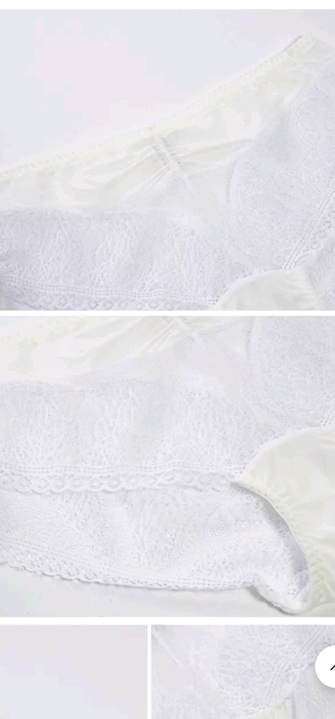 라페어 화이트 시스루 망사팬티 90S,100L,105XL,110xxl 이미지