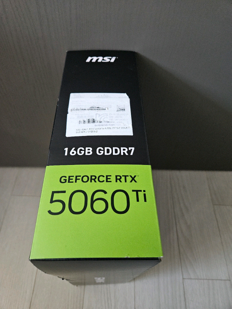 MSI RTX 5060 Ti 게이밍 OC D7 16GB 트윈프로져 이미지