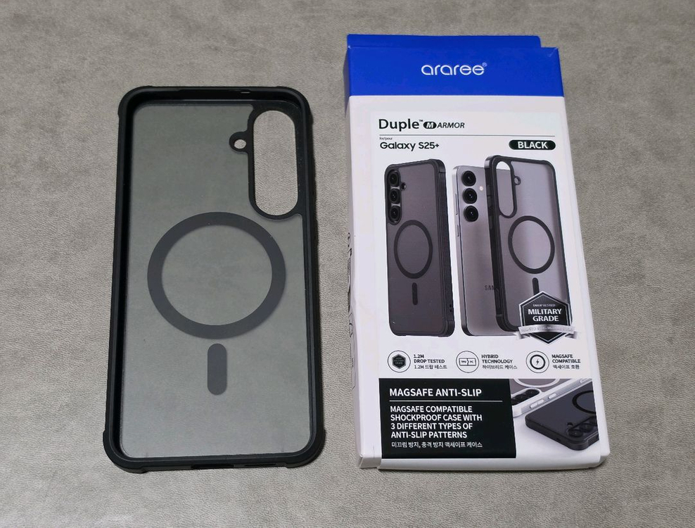 s25플러스 실버 512g 자급제 풀박스 + 아라리 맥세이프 케이스 이미지