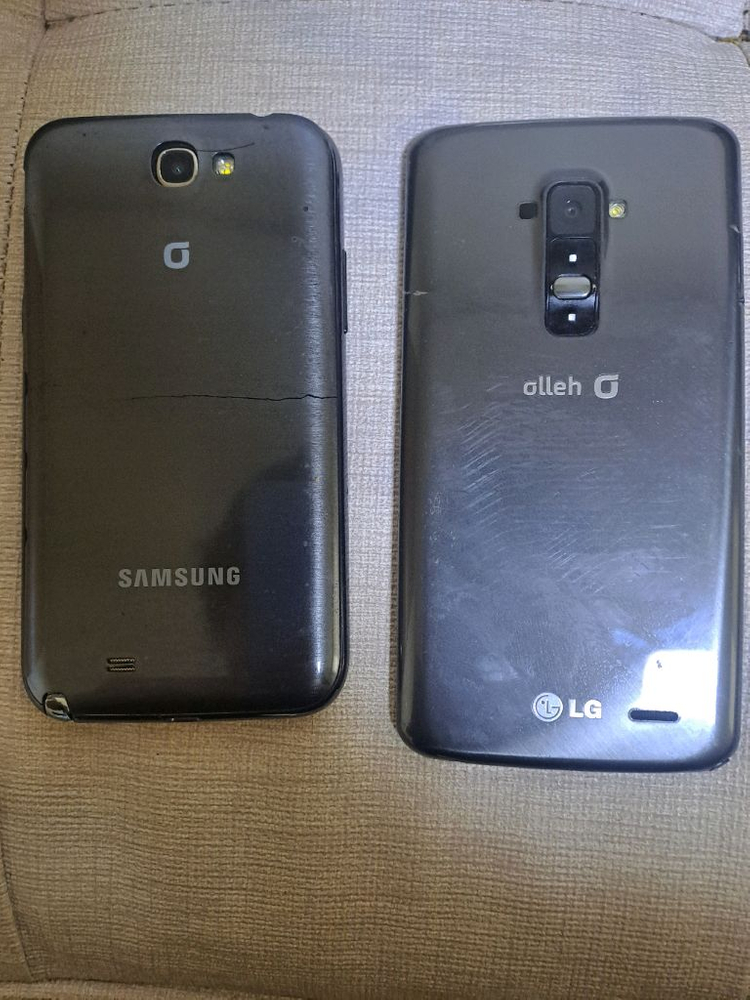 갤럭시노트2,lg g플렉스 이미지