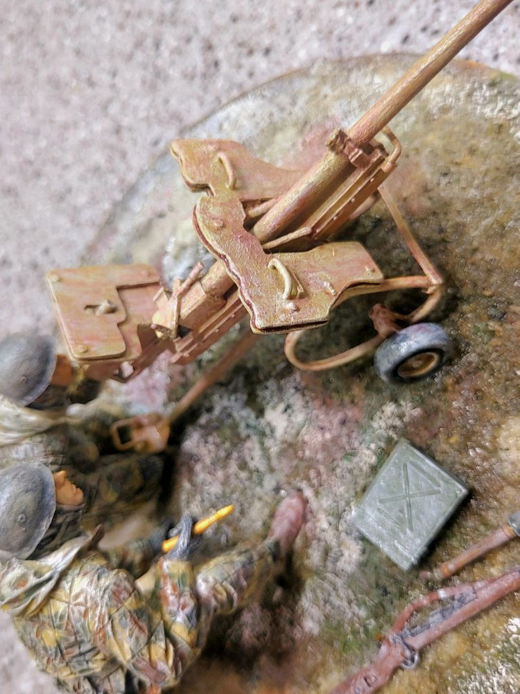 *각종교신가능*정밀도색프라모델&RC카탱크호환(대형1/16DP전용)2WW독일공수부대(팔슈룸예거)비네트작~바람에언덕에서 이미지