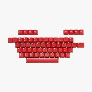 세라키 세라믹 레드 화이트 키캡 AB세트 미사용 이미지