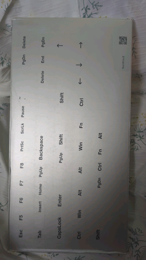 세라키 세라믹 레드 화이트 키캡 AB세트 미사용 이미지