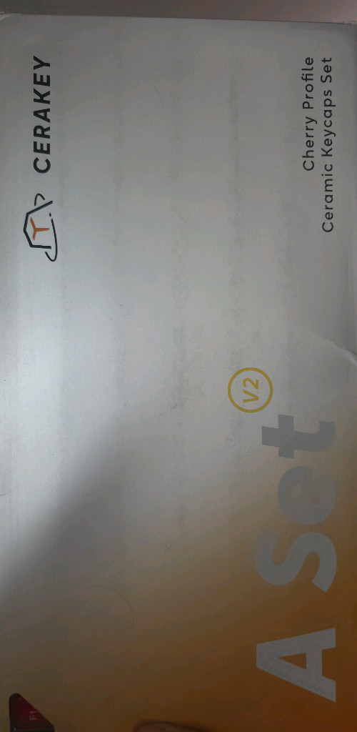 세라키 세라믹 레드 화이트 키캡 AB세트 미사용 이미지