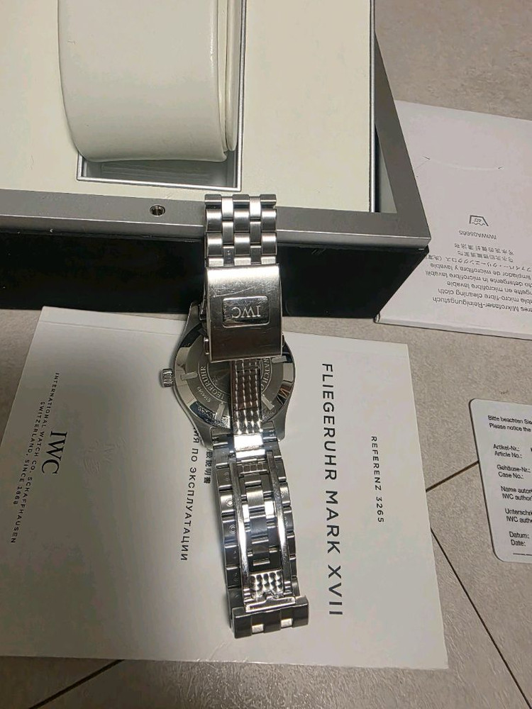 iwc 마크17 해외 스템핑 이미지