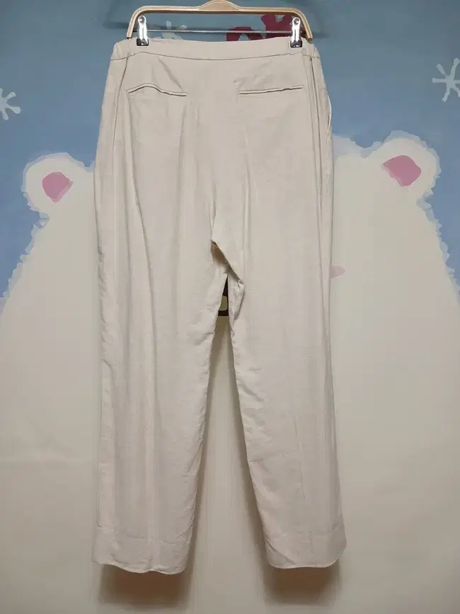 (M) 젤라토피케 밴딩 린넨 와이드 투턱 팬츠 이미지