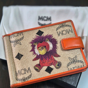 MCM 라이언 오렌지 머니클립 이미지