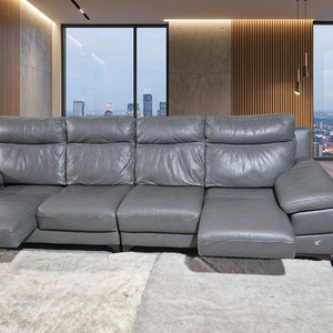 칼리아 이탈리아 이태리 전체 천연가죽 4인 소파쇼파(양쪽 슬라이딩 시트) 이미지