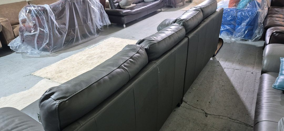 칼리아 이탈리아 이태리 전체 천연가죽 4인 소파쇼파(양쪽 슬라이딩 시트) 이미지