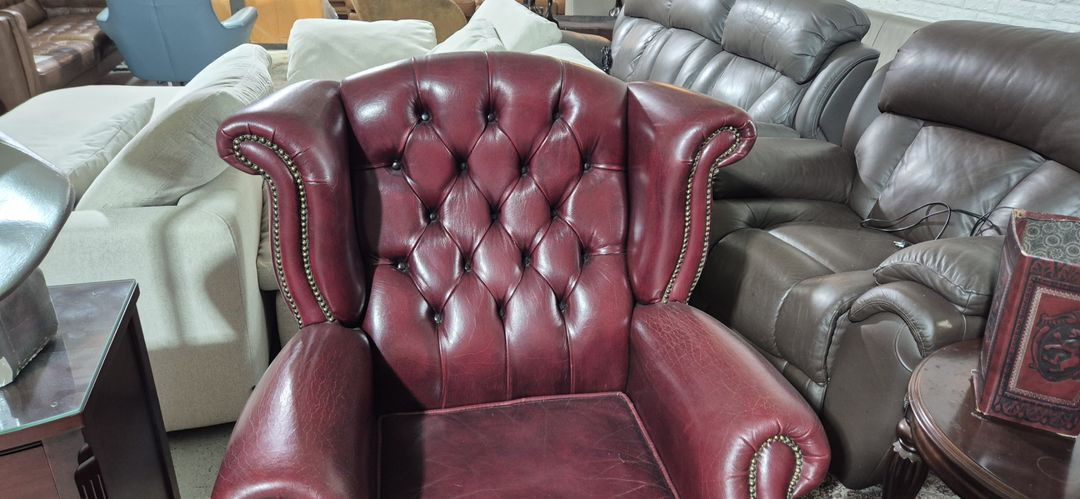 수입 체스터필드 이태리 전체 천연가죽 3+1인 소파+오토만 이미지