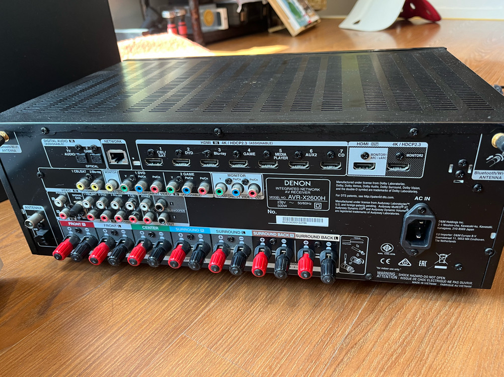 AVR-X2600H AV 리시버 + Jamo 스피커 7대 Yamaha 우퍼 1대 홈시어터 이미지