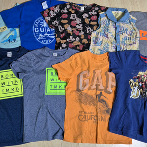 남아)여름티140사이즈(7세~8세)일괄9벌 이미지