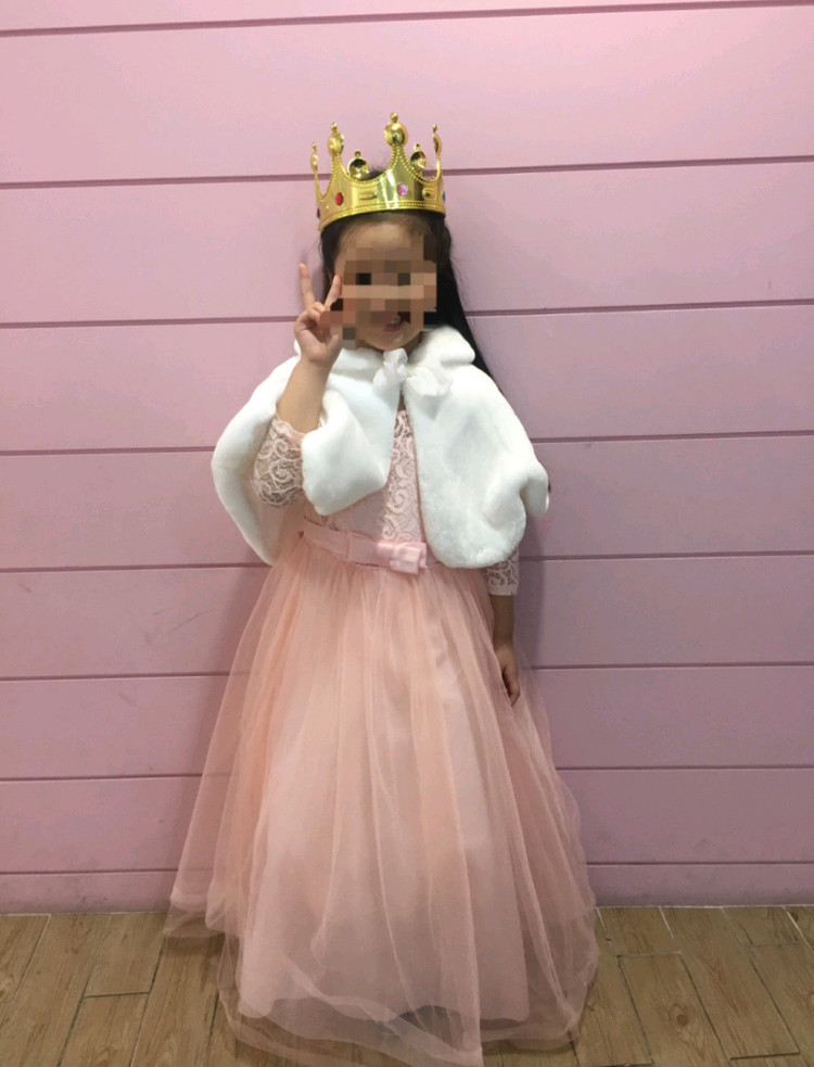여아 장미 레이스 원피스 이미지