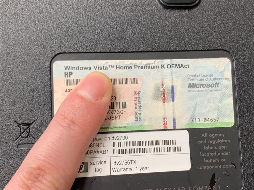 HP DV2700시리즈 노트북 팝니다. DV2766TX 이미지