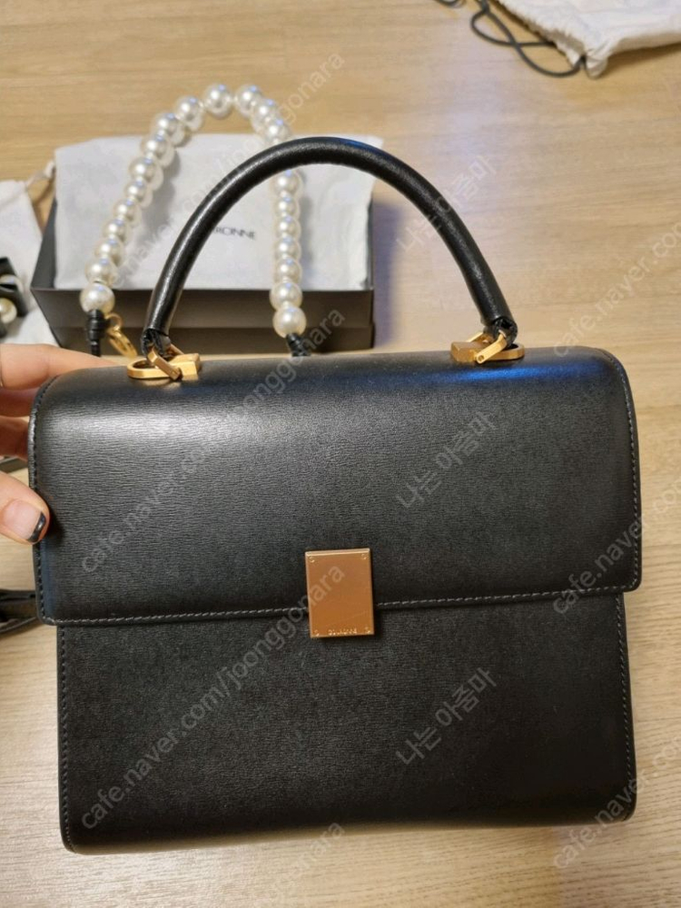 쿠론 밀라 토트백 블랙 풀세트!! 이미지