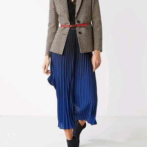 [새제품] 마쥬 울 하운드투스 체크 자켓&바지치마 스커트 셋업 세트 이미지