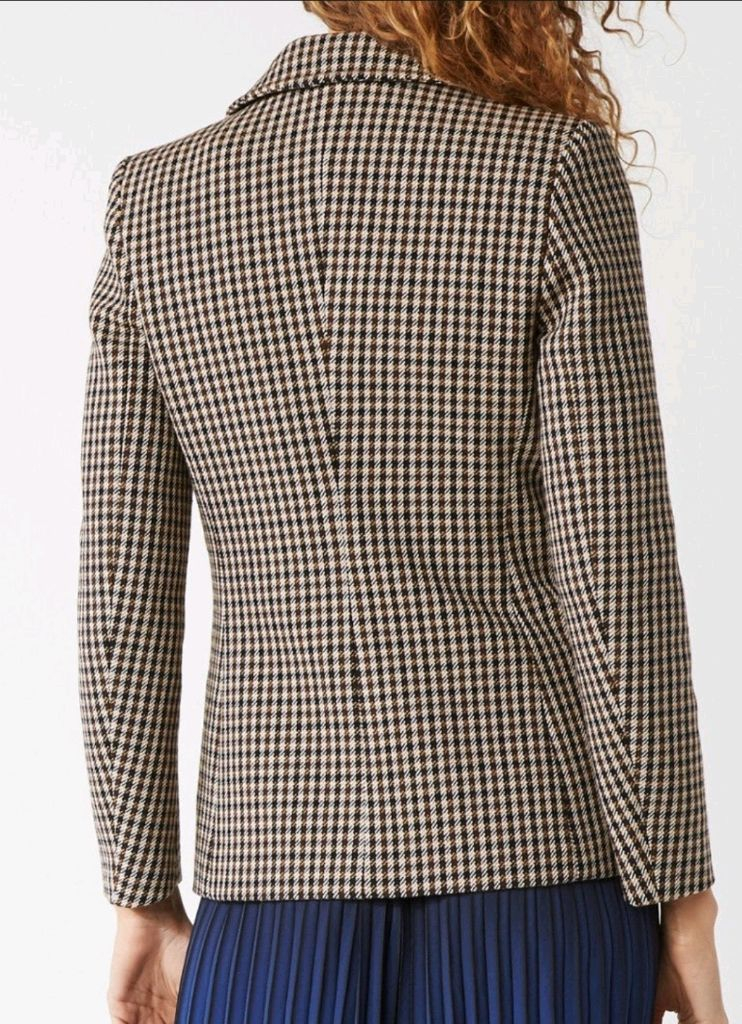 [새제품] 마쥬 울 하운드투스 체크 자켓&바지치마 스커트 셋업 세트 이미지