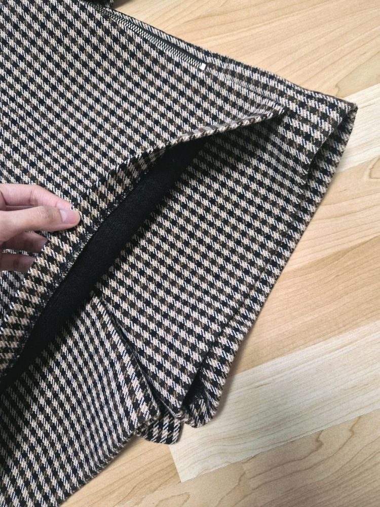 [새제품] 마쥬 울 하운드투스 체크 자켓&바지치마 스커트 셋업 세트 이미지