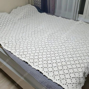 크로셰 블랭킷 배드러너 퀸사이즈 코바늘 손뜨개 침대 블랭킷 FA13 이미지