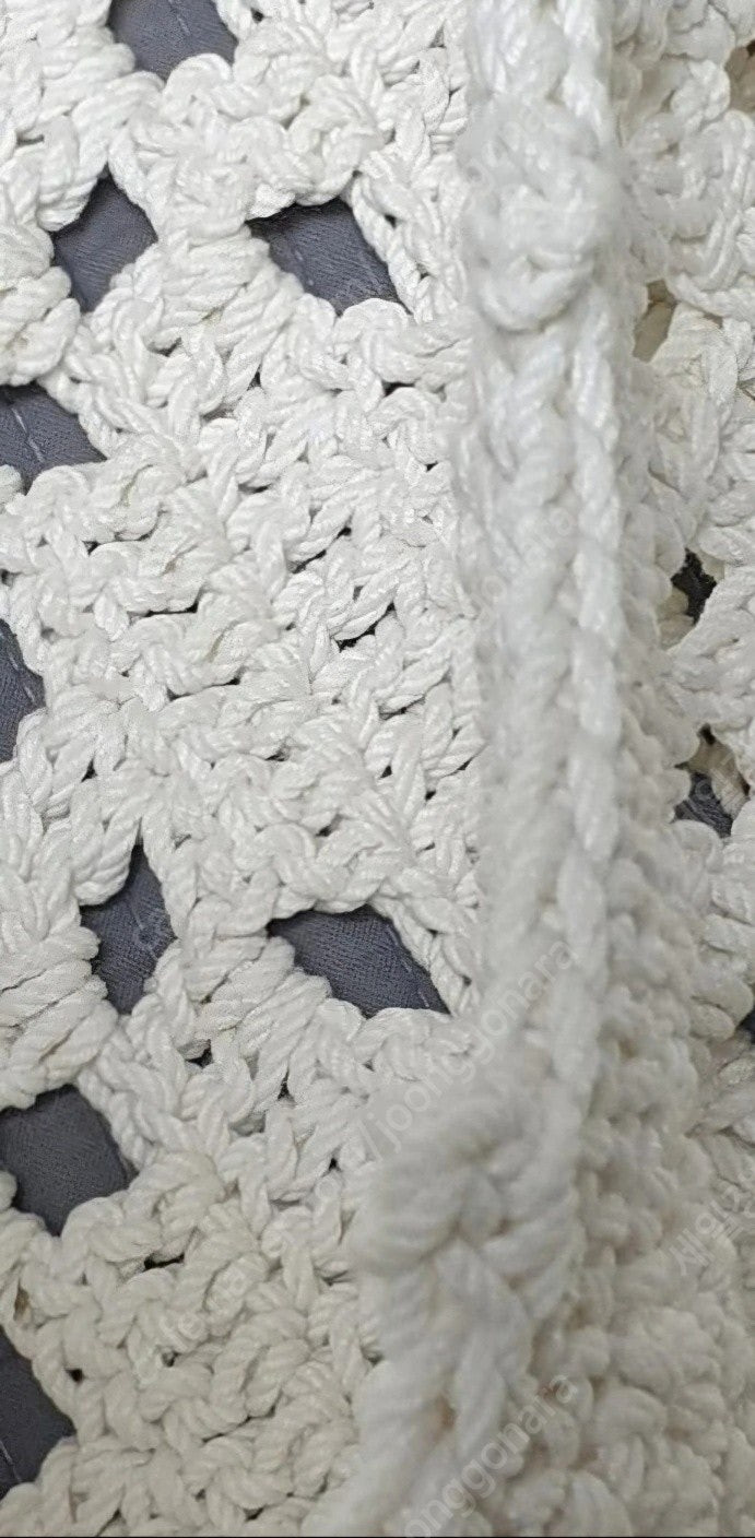 크로셰 블랭킷 배드러너 퀸사이즈 코바늘 손뜨개 침대 블랭킷 FA13 이미지