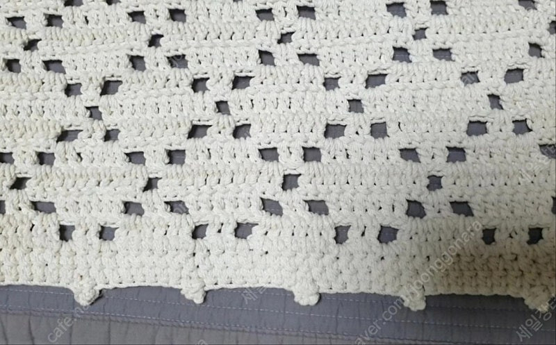 크로셰 블랭킷 배드러너 퀸사이즈 코바늘 손뜨개 침대 블랭킷 FA13 이미지