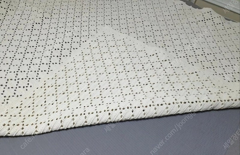 크로셰 블랭킷 배드러너 퀸사이즈 코바늘 손뜨개 침대 블랭킷 FA13 이미지