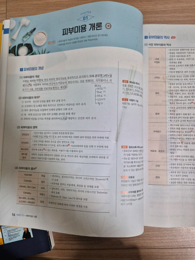 메이크업 필기, 이용사 필기, 피부필기 이미지