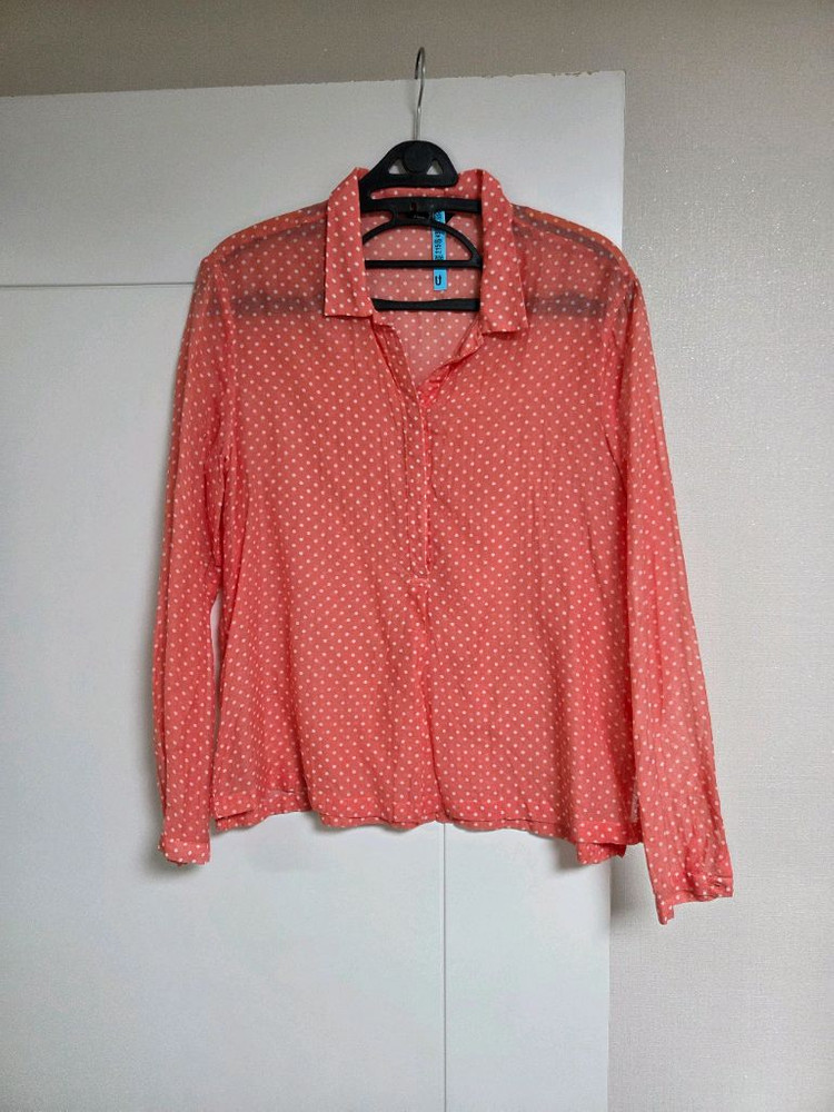 마시모두띠 오렌지 도트무늬 긴팔 블라우스 이미지