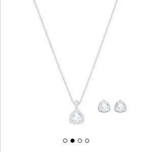 스와로브스키 목걸이 귀걸이 Begin 세트 이미지
