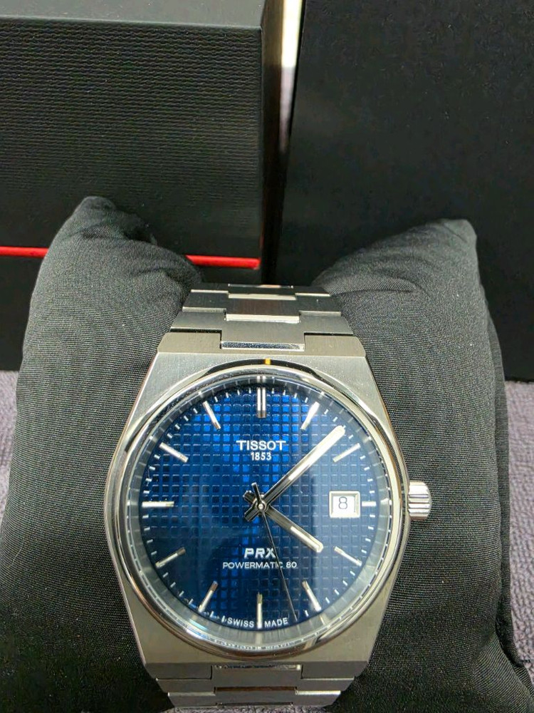 신품급)티쏘 prx38 청판 티타늄 이미지