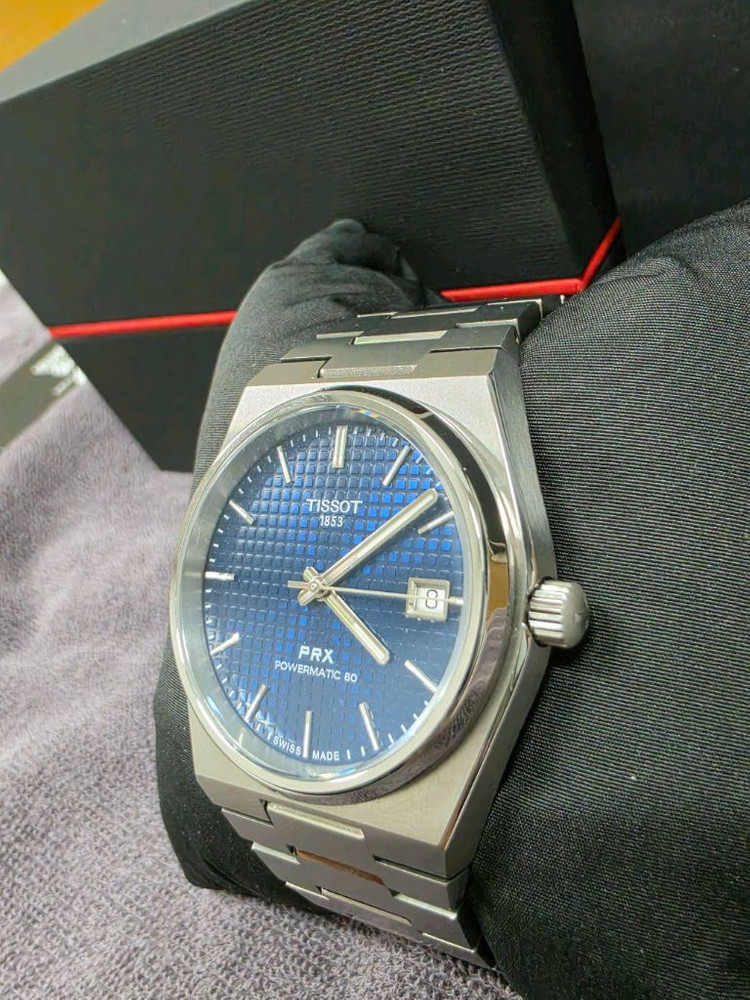 신품급)티쏘 prx38 청판 티타늄 이미지