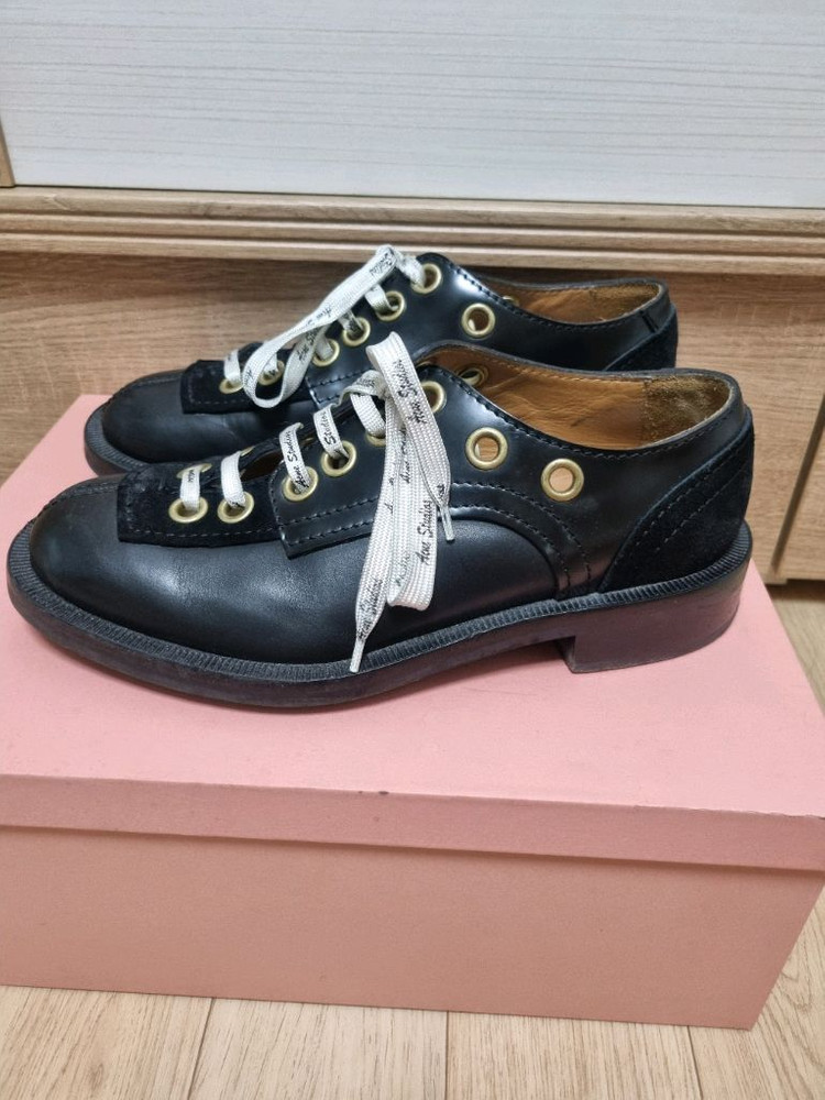 아크네스튜디오 레이스 더비슈즈 블랙 40사이즈 이미지