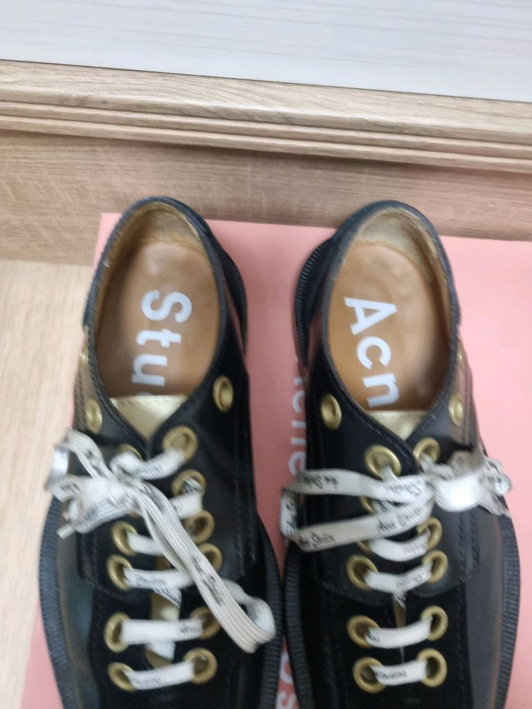 아크네스튜디오 레이스 더비슈즈 블랙 40사이즈 이미지