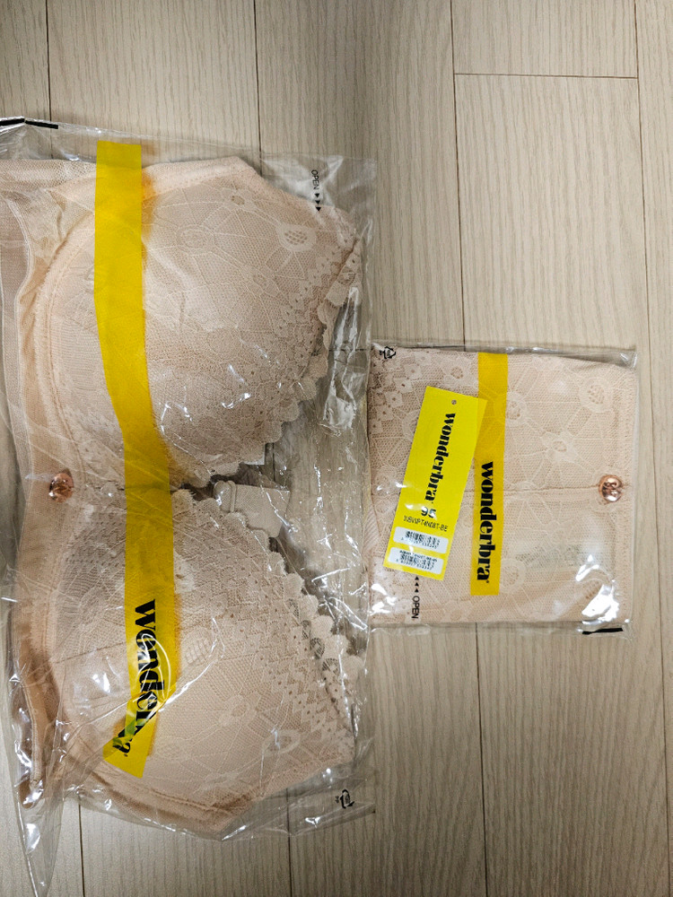원더브라 와이어프리 브라팬티 세트 4세트( 80a +95사이즈팬티) 이미지