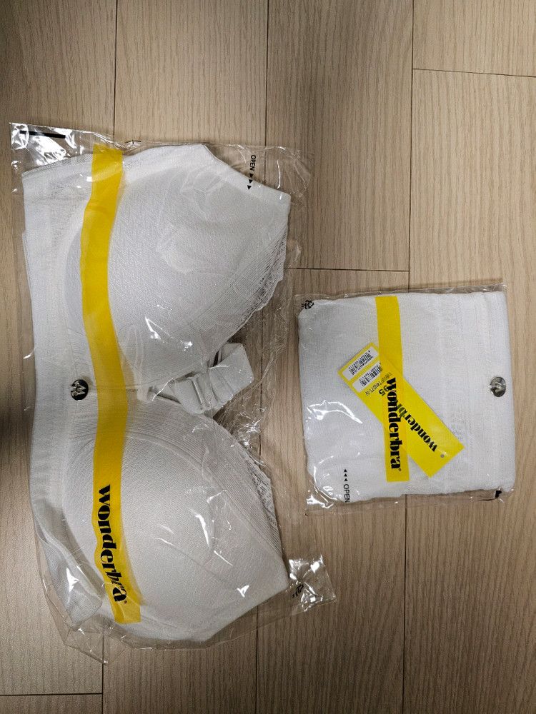 원더브라 와이어프리 브라팬티 세트 4세트( 80a +95사이즈팬티) 이미지