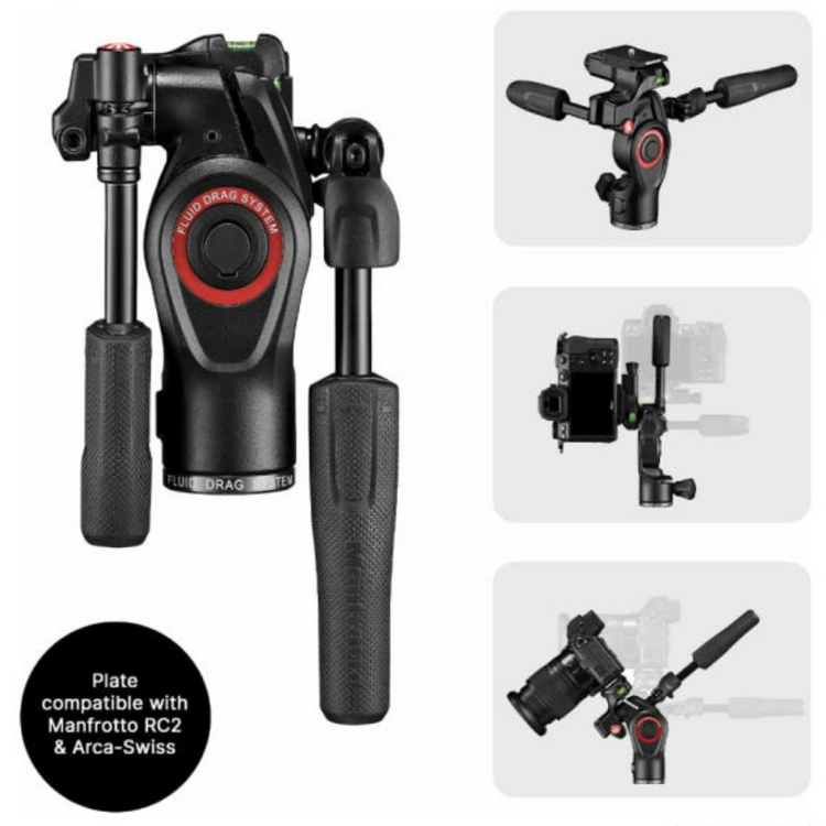 맨프로토 비프리 3웨이 라이브 삼각대, 비디오헤드 세트 이미지