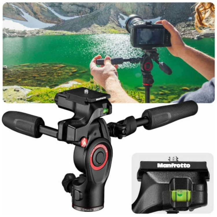 맨프로토 비프리 3웨이 라이브 삼각대, 비디오헤드 세트 이미지