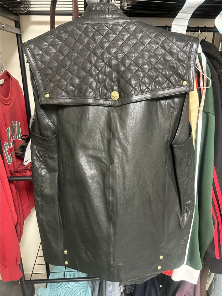 발망 퀼팅 레더 베스트 자켓 이미지