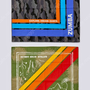 줌바웨어 정품반다나 2ea세트 이미지