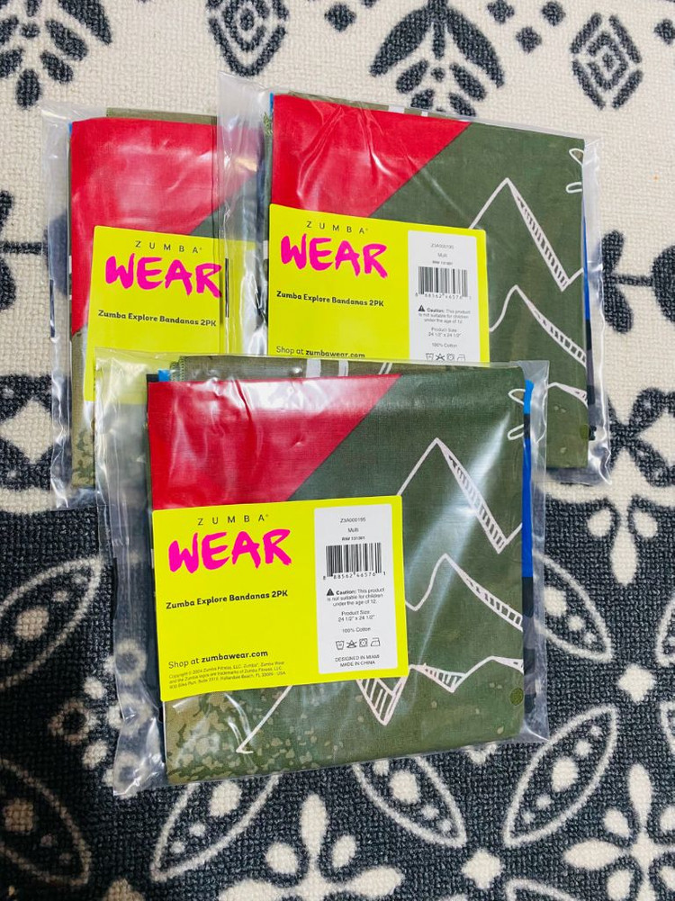 줌바웨어 정품반다나 2ea세트 이미지