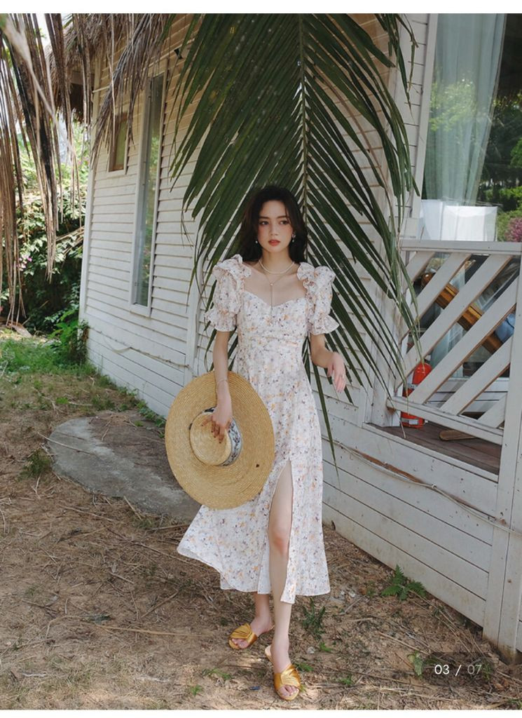 신스덴 뮤즈 롱 원피스(한소희착용)브라이덜샤워/제주도여행룩 추천 이미지