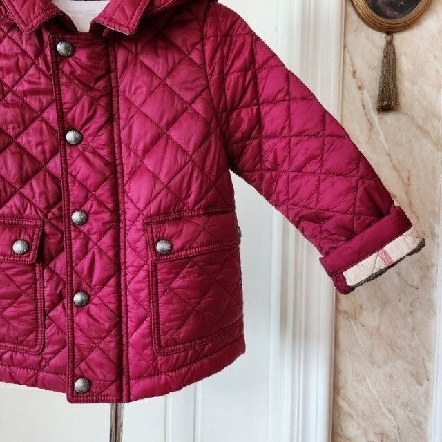 90호 (2y) 버버리칠드런 퀼팅 누빔 자켓 / 키즈 여아 몽클레어 구찌 펜디 디올 셀린느 이미지