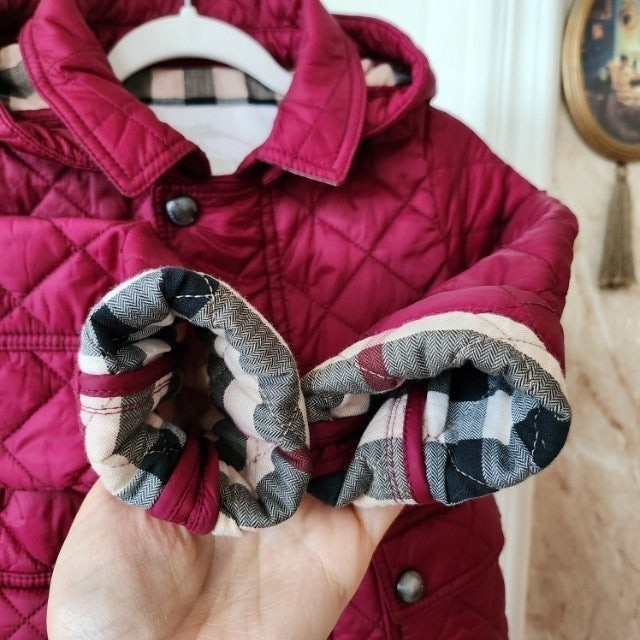 90호 (2y) 버버리칠드런 퀼팅 누빔 자켓 / 키즈 여아 몽클레어 구찌 펜디 디올 셀린느 이미지