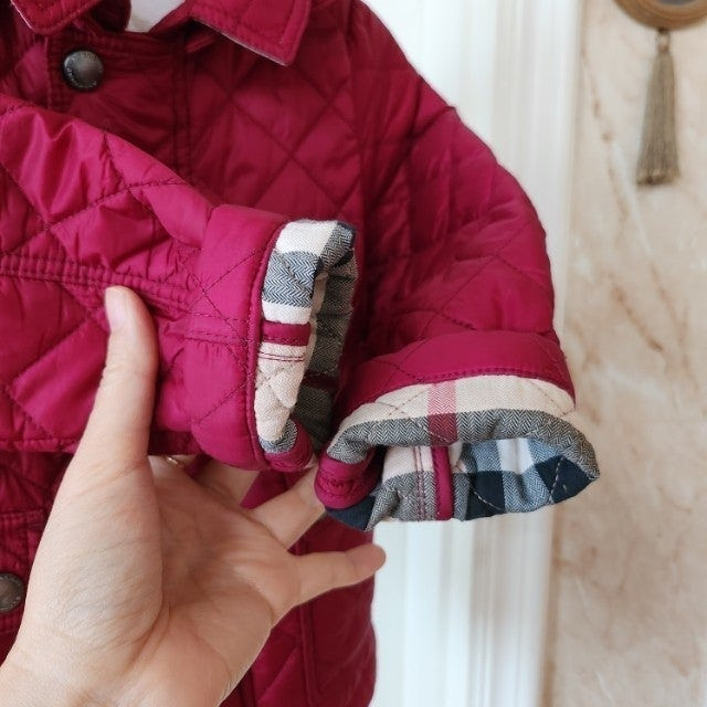 90호 (2y) 버버리칠드런 퀼팅 누빔 자켓 / 키즈 여아 몽클레어 구찌 펜디 디올 셀린느 이미지