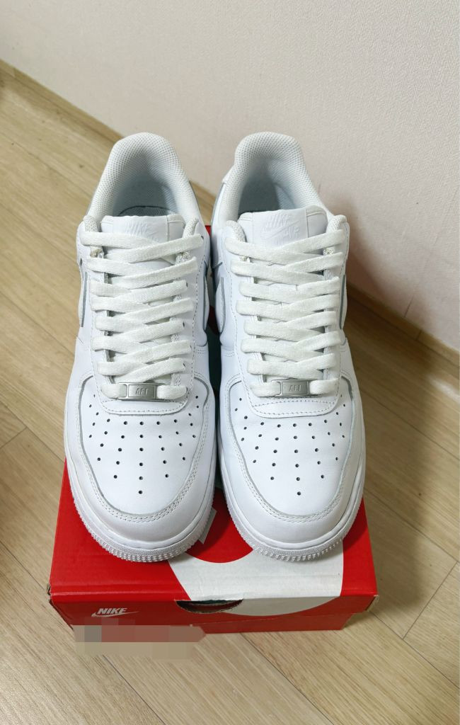 [275] 나이키 에어포스1 07 화이트 올백 운동화 이미지