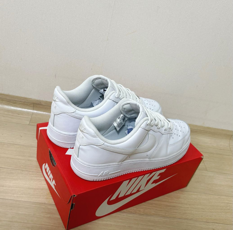 [275] 나이키 에어포스1 07 화이트 올백 운동화 이미지