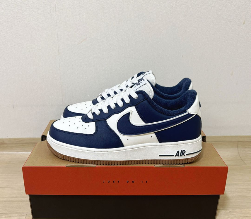 [250] 나이키 에어포스 1 07 네이비 미드나잇 운동화 이미지