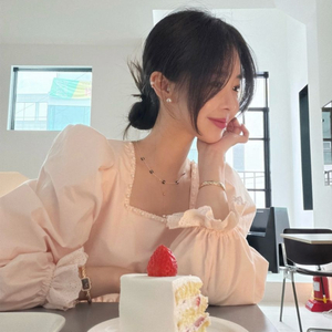 바이씨니 진주스퀘어블라 핑크 이미지