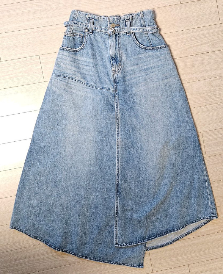 시스템 벨티드 데님스커트 이미지
